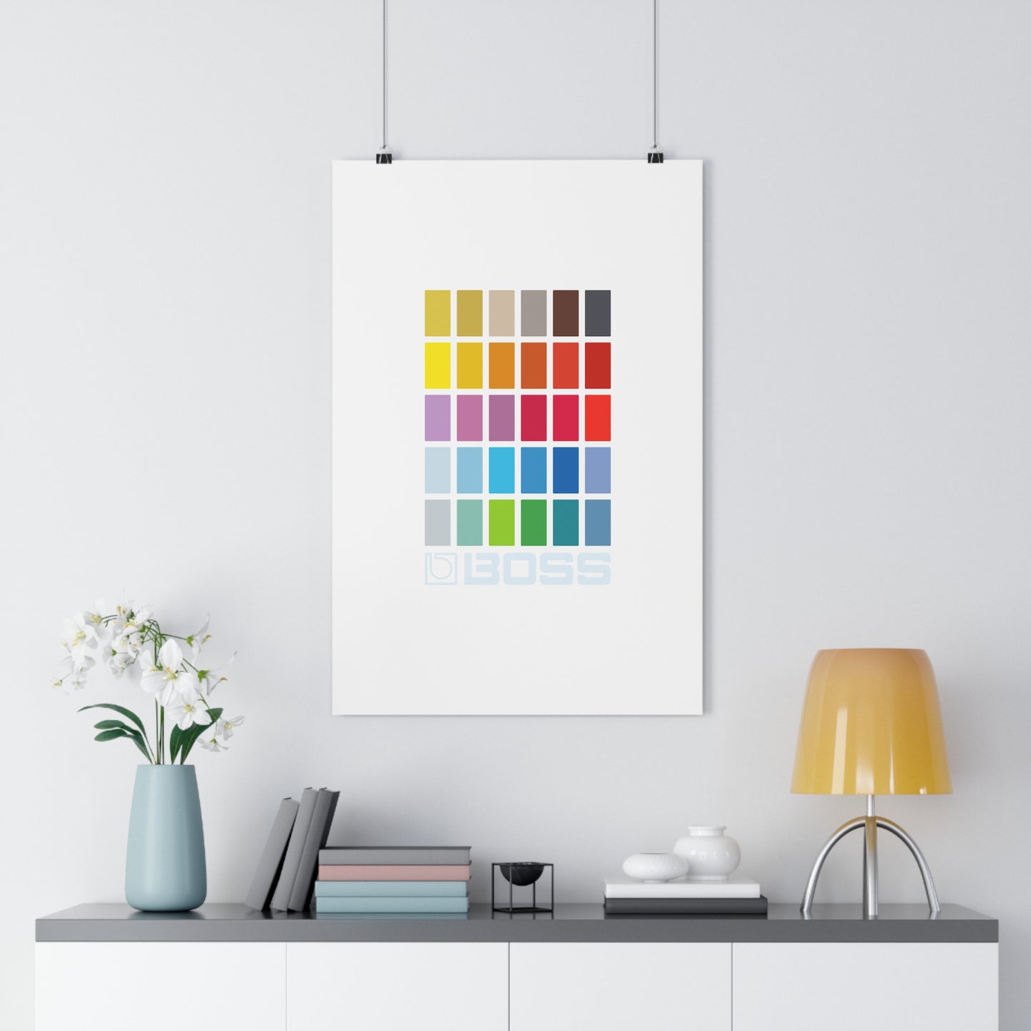 Limited Edition BOSS Rainbow - Original Minimalist Giclée Art Print