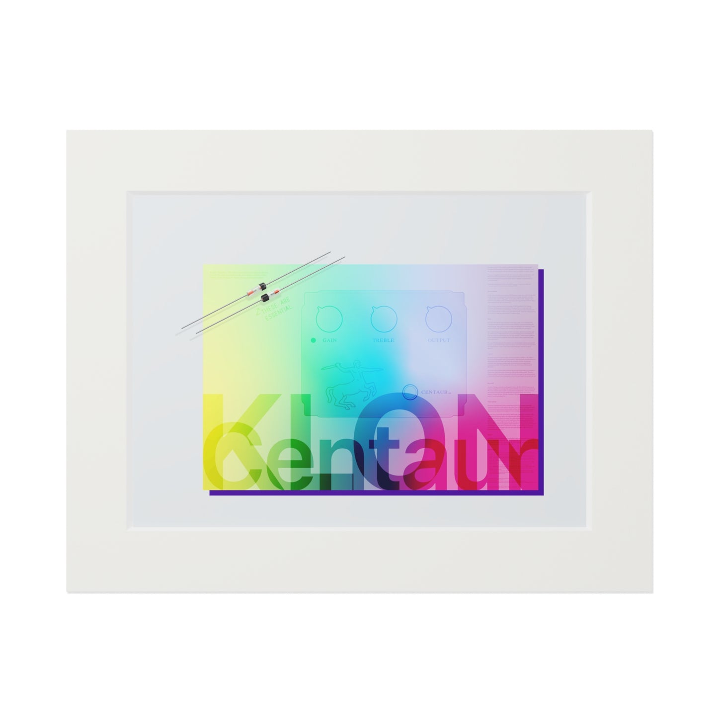 Klon Centaur "Magic Diodes" Modern Fine Art Original Print