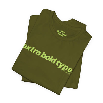 Quite Descriptive Generic Tee with Extra Bold Type™. Minimalist Typography Cozy Shirt.