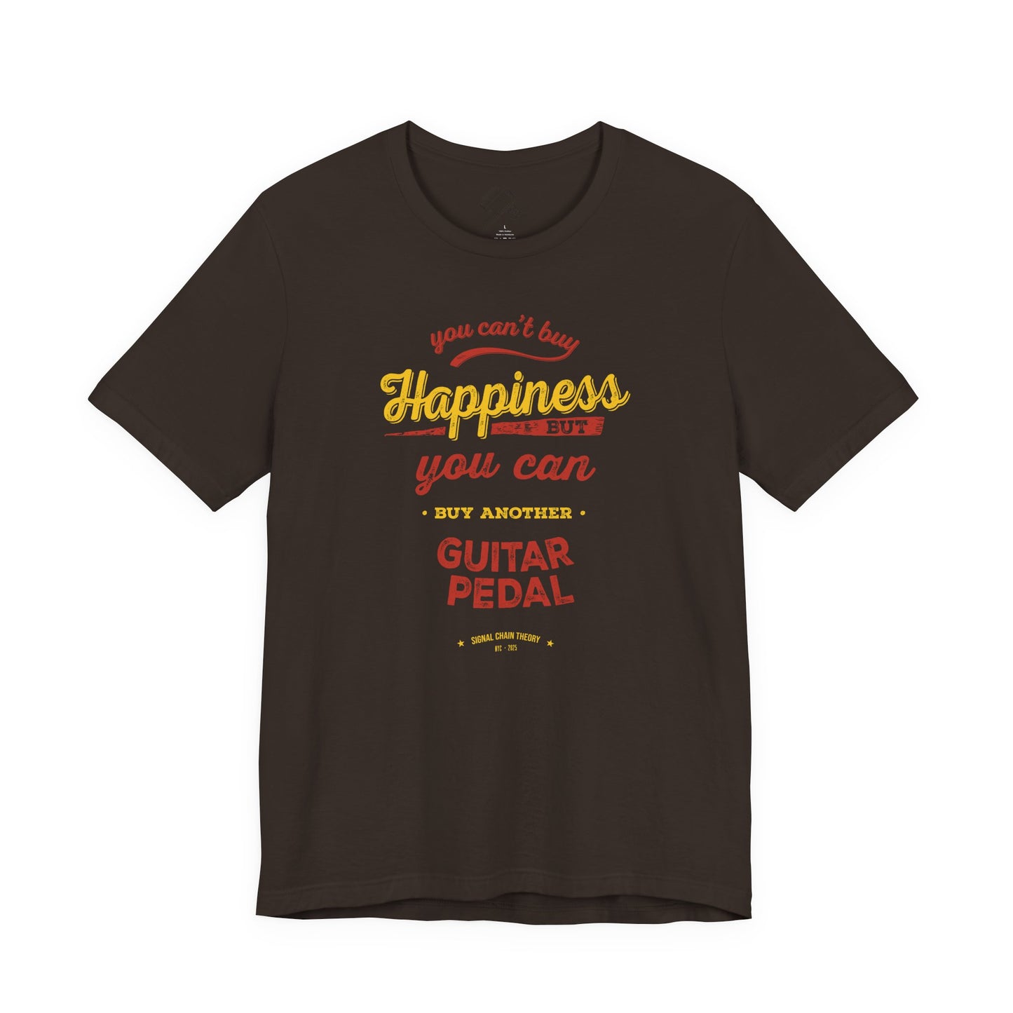 Vintage Guitar Pedal Happiness - Unisex Jersey Short Sleeve Tee Shirt