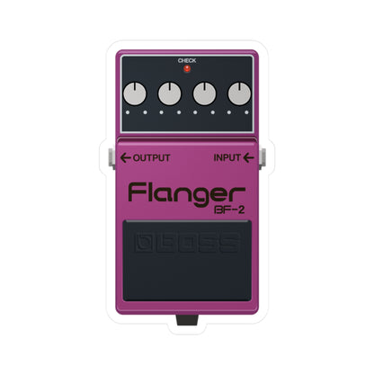 Analog Flanger Guitar Pedal Vinyl Decal - Original Art - Collect Them All!