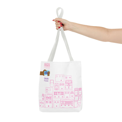 Guitar Pedal Tote Bag - Musical Themed, Perfect for Musicians and Players - Original Design by Signal Chain Theory (Greek Cup)