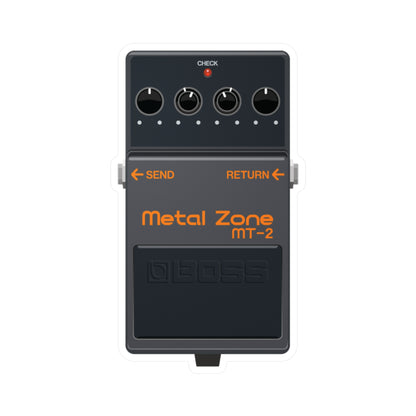 Metal Zone Guitar Pedal Vinyl Decal - Original Art - Collect Them All!