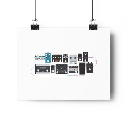 Anderson's Main Guitar Pedalboard — Original Giclée Art Print