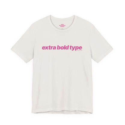 Quite Descriptive Generic Tee with Extra Bold Type™. Minimalist Typography Cozy Shirt.