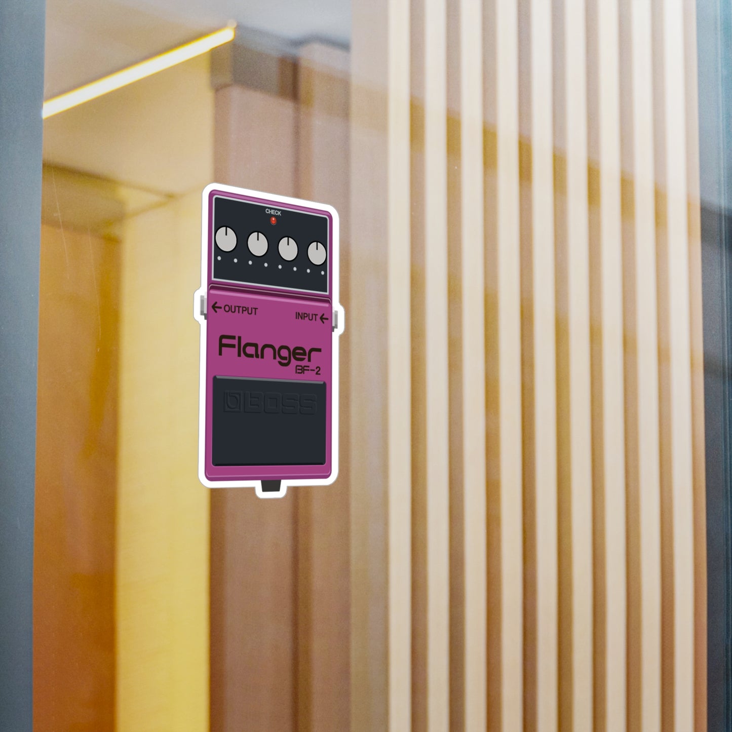 Analog Flanger Guitar Pedal Vinyl Decal - Original Art - Collect Them All!