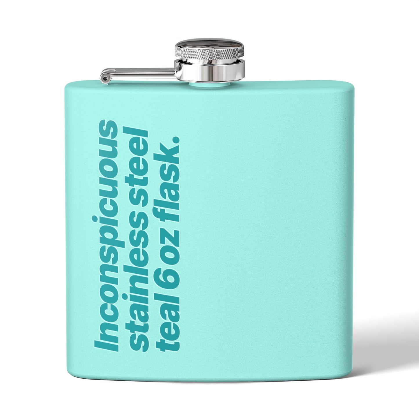 Inconspicuous Stainless Steel 6oz Flask — Minimalist, Hip and Cool.