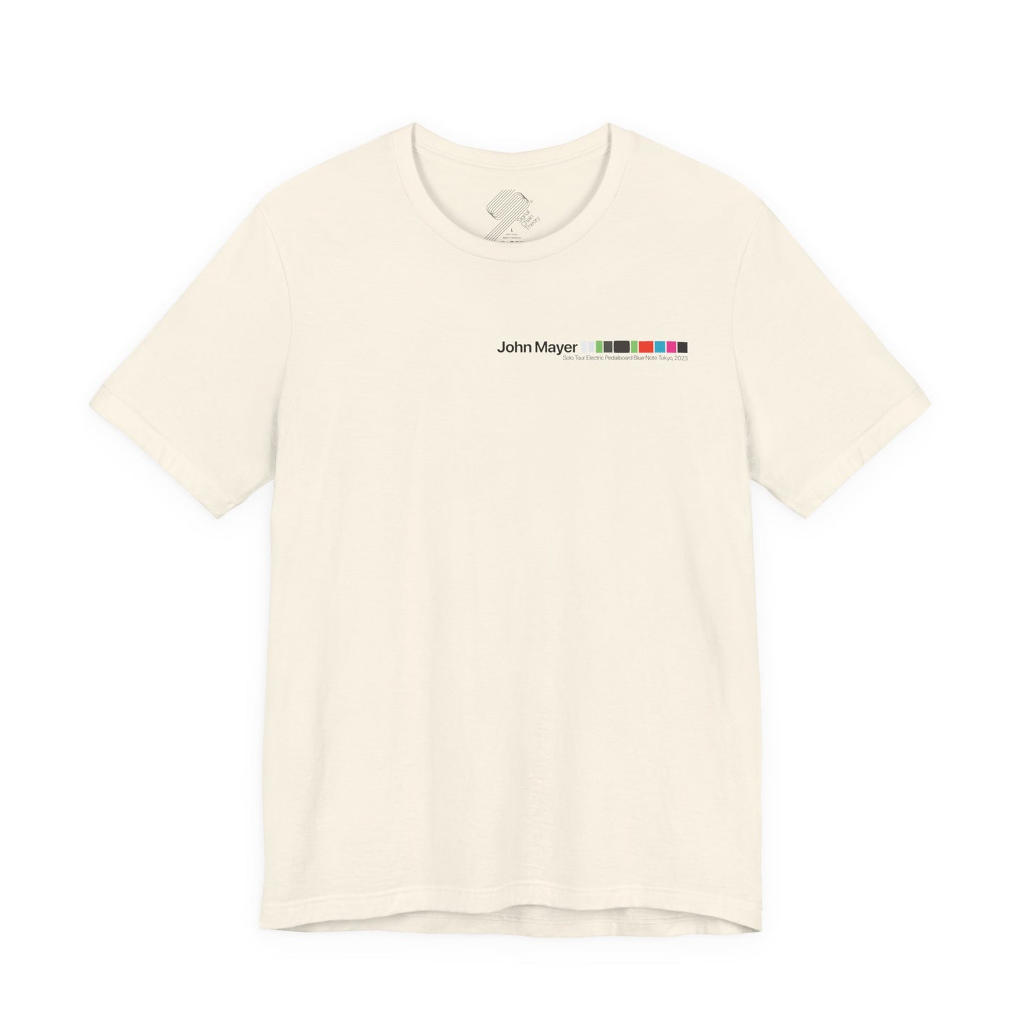John Mayer Guitar Pedalboard Signal Chain - Premium Jersey T-shirt with Original Design.