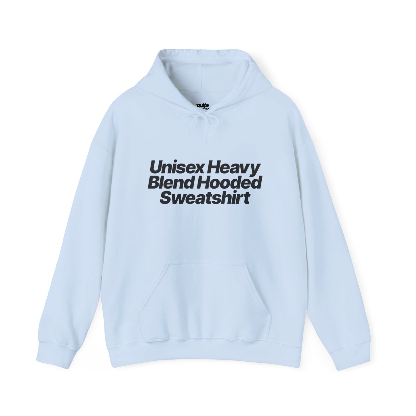 Quite Descriptive "Unisex Heavy Blend Hooded Sweatshirt" unisex heavy blend hooded sweatshirt. Simple Typography Casual Pullover.