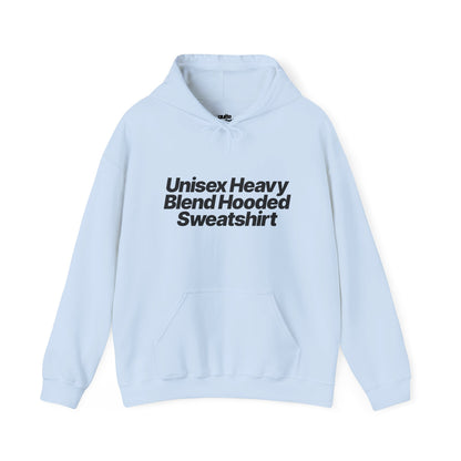 Quite Descriptive "Unisex Heavy Blend Hooded Sweatshirt" unisex heavy blend hooded sweatshirt. Simple Typography Casual Pullover.