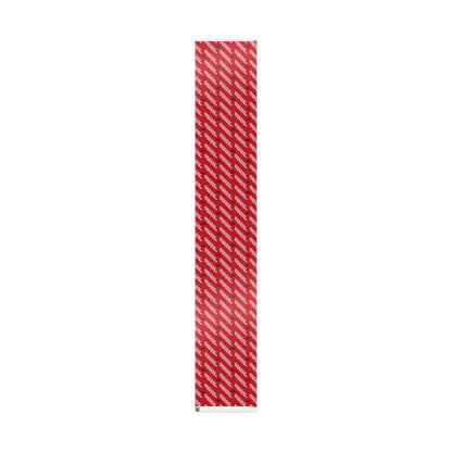Quite Descriptive "Generic Brand Wrapping Paper" Red Holiday Gift Wrapping Paper Roll With White Typography Print