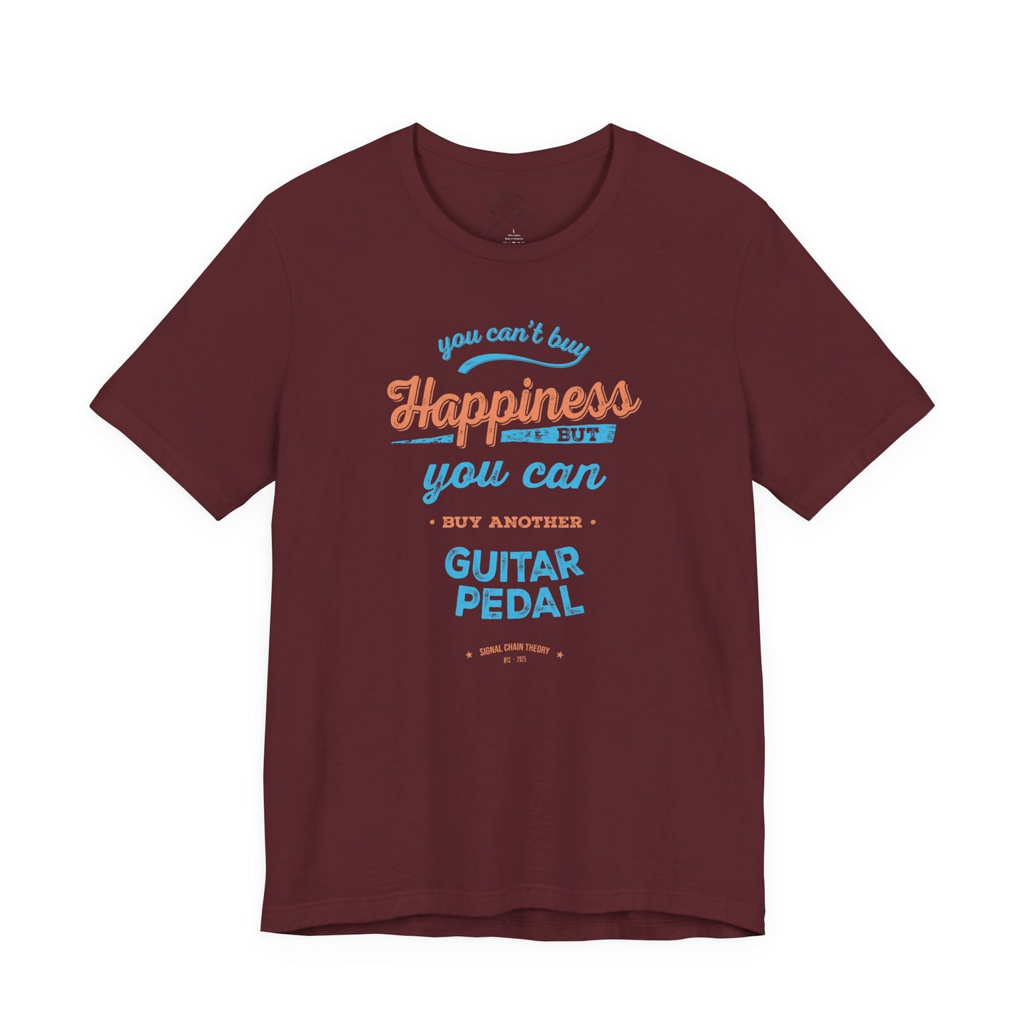 Vintage Guitar Pedal Happiness - Unisex Jersey Short Sleeve Tee Shirt