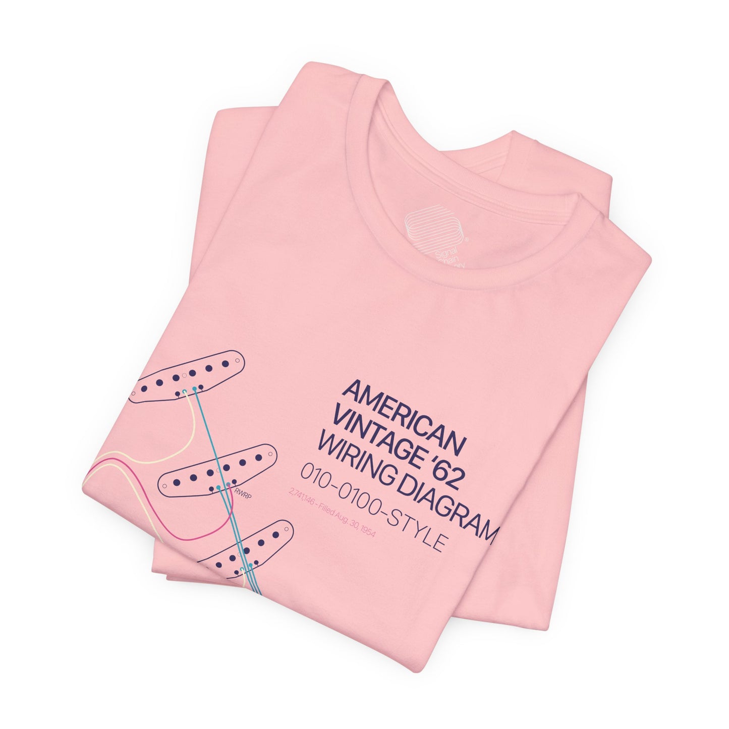 Vintage '62 Wiring Diagram Tee — Guitar Pickup Schematic Graphic T-Shirt