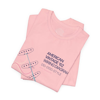Vintage '62 Wiring Diagram Tee — Guitar Pickup Schematic Graphic T-Shirt