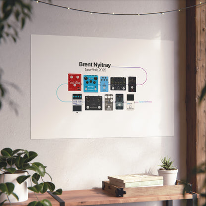 Brent's Signal Chain Circa 2025 Poster — Fine Art Giclée Print