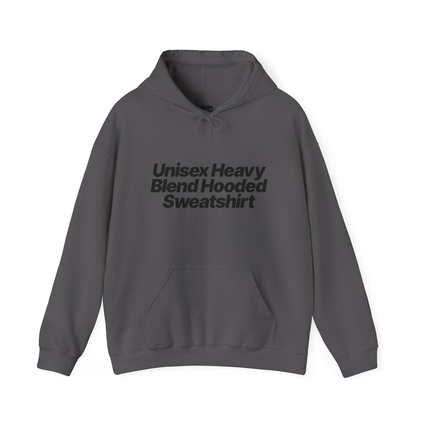 Quite Descriptive "Unisex Heavy Blend Hooded Sweatshirt" unisex heavy blend hooded sweatshirt. Simple Typography Casual Pullover.