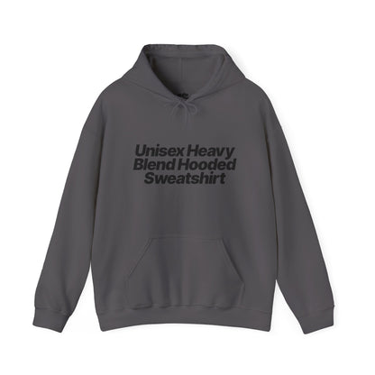 Quite Descriptive "Unisex Heavy Blend Hooded Sweatshirt" unisex heavy blend hooded sweatshirt. Simple Typography Casual Pullover.