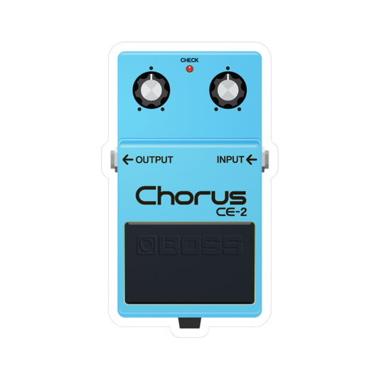 Chorus Guitar Pedal Vinyl Decal - Original Art - Collect Them All!