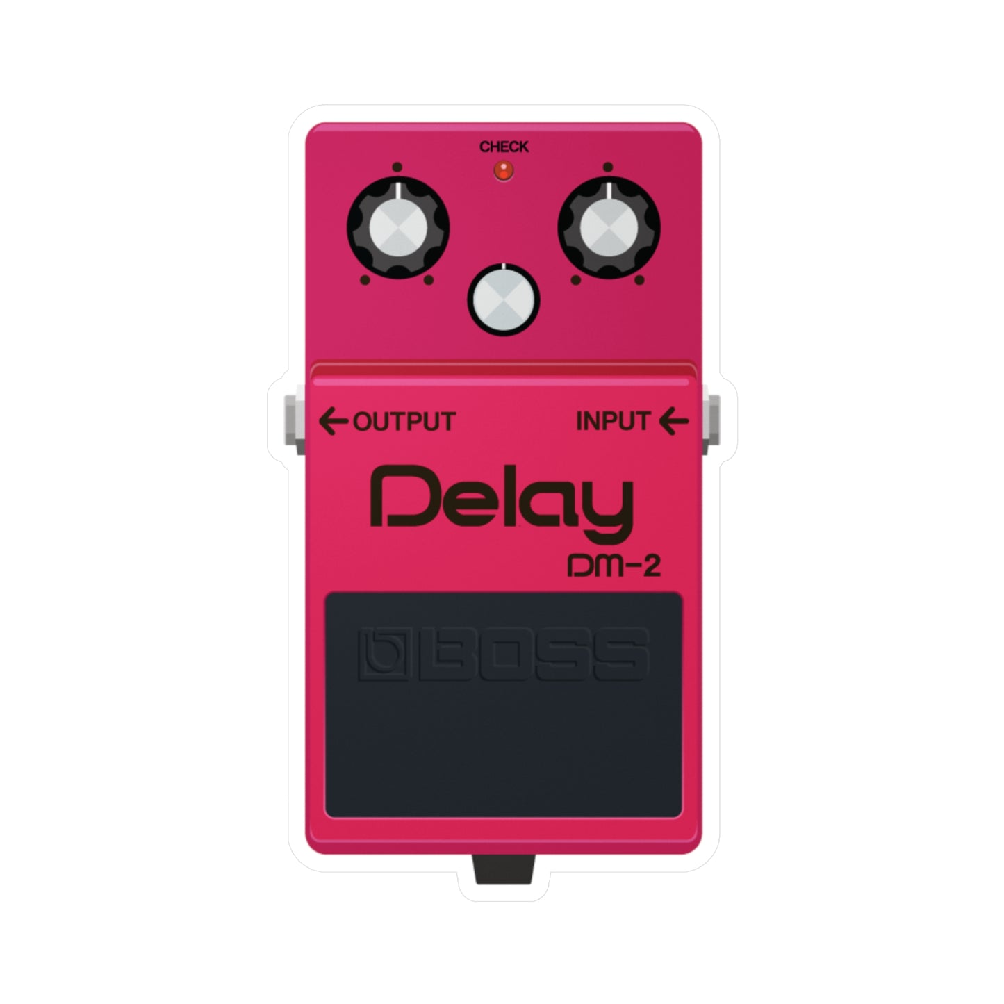 OG Delay Guitar Pedal Vinyl Decal - Original Art - Collect Them All!