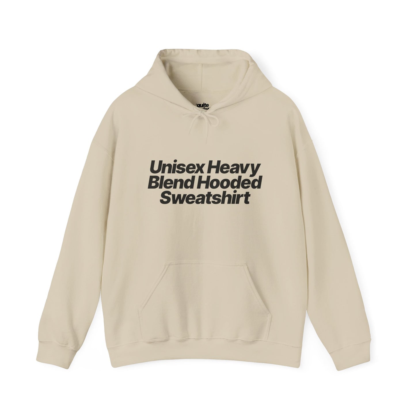 Quite Descriptive "Unisex Heavy Blend Hooded Sweatshirt" unisex heavy blend hooded sweatshirt. Simple Typography Casual Pullover.
