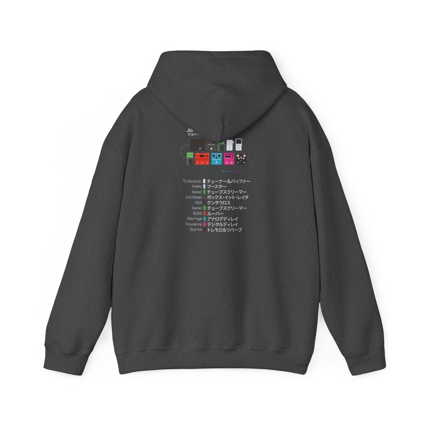 Limited Japanese Edition - John Mayer Guitar Pedalboard Signal Chain - Premium Unisex Hoodie