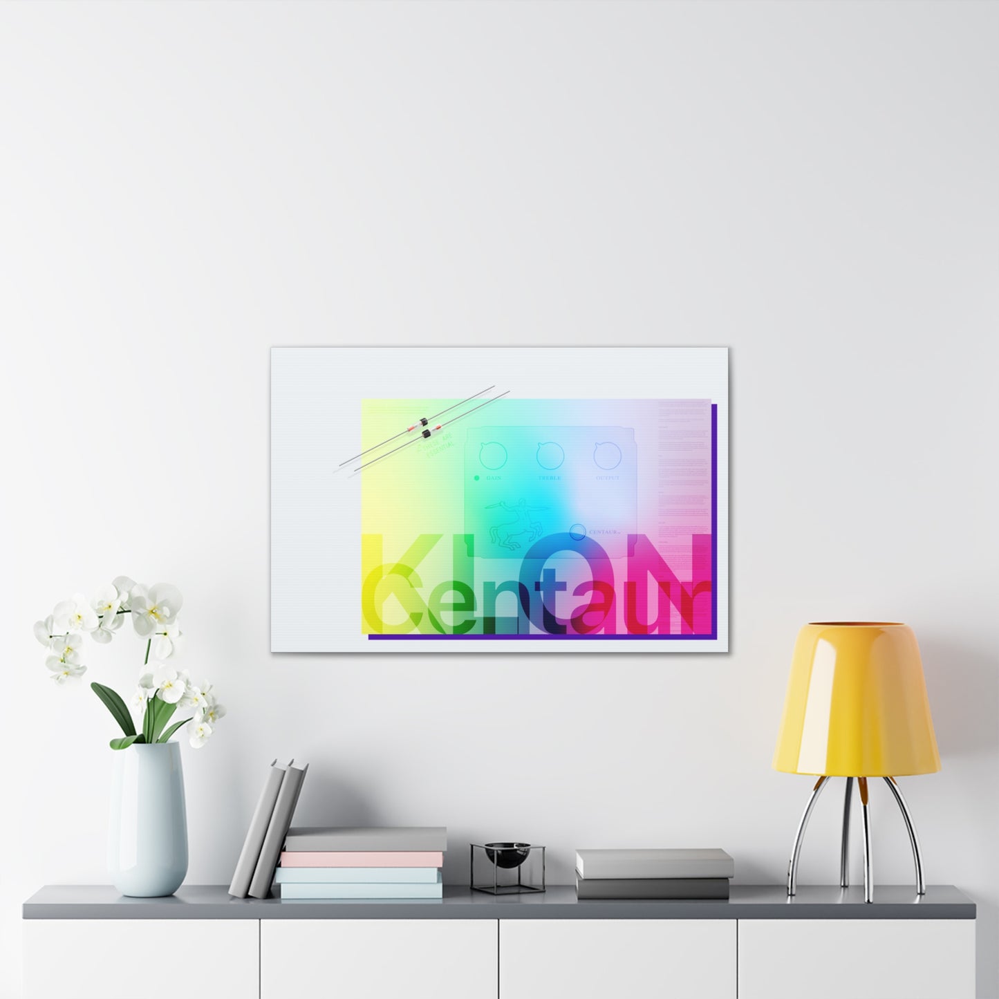 Limited Edition Klon Centaur "Magic Diodes" Original Fine Art  on Stretched Canvas