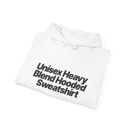 Quite Descriptive "Unisex Heavy Blend Hooded Sweatshirt" unisex heavy blend hooded sweatshirt. Simple Typography Casual Pullover.