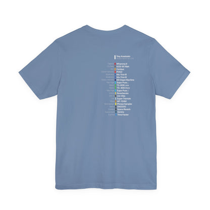 Trey Anastasio Abstract Guitar Pedalboard Signal Chain - Premium Unisex Jersey T-shirt