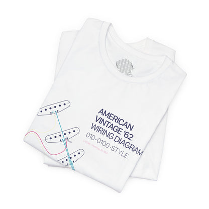 Vintage '62 Wiring Diagram Tee — Guitar Pickup Schematic Graphic T-Shirt