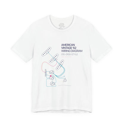 Vintage '62 Wiring Diagram Tee — Guitar Pickup Schematic Graphic T-Shirt