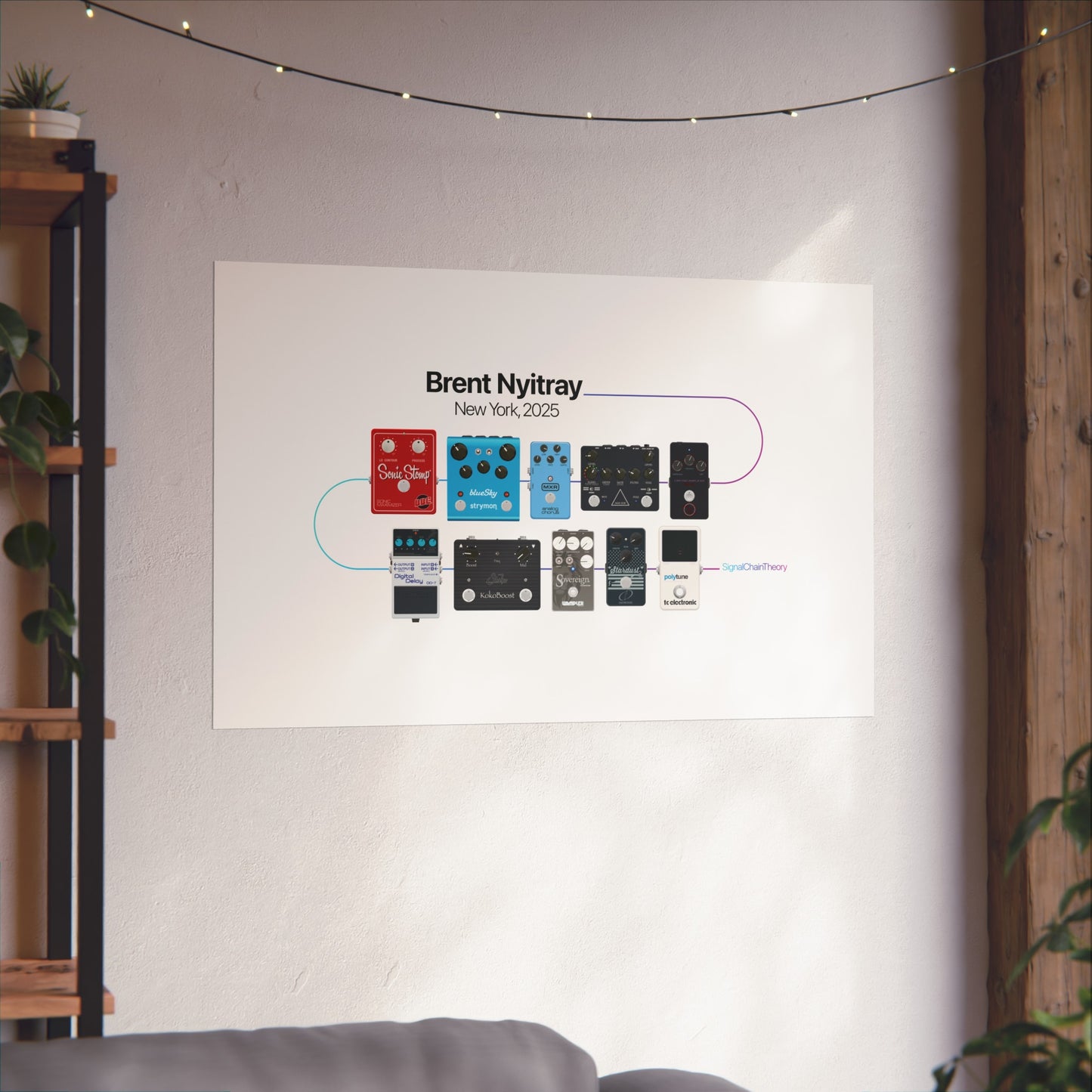 Brent's Signal Chain Circa 2025 Poster — Fine Art Giclée Print