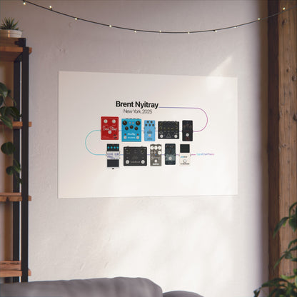 Brent's Signal Chain Circa 2025 Poster — Fine Art Giclée Print