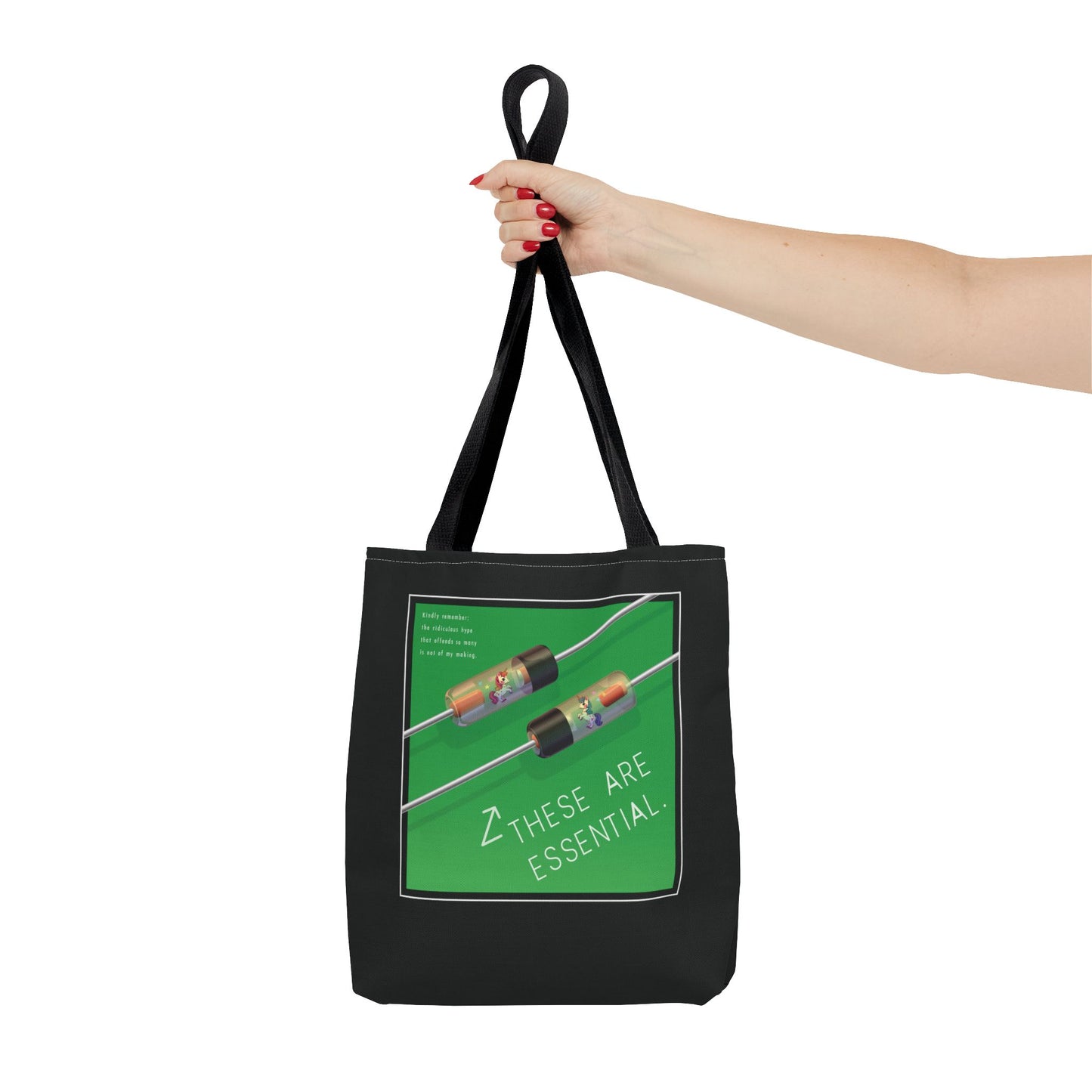 Magical Diodes "These Are Essential" Tote Bag - Original Design by Signal Chain Theory - Black