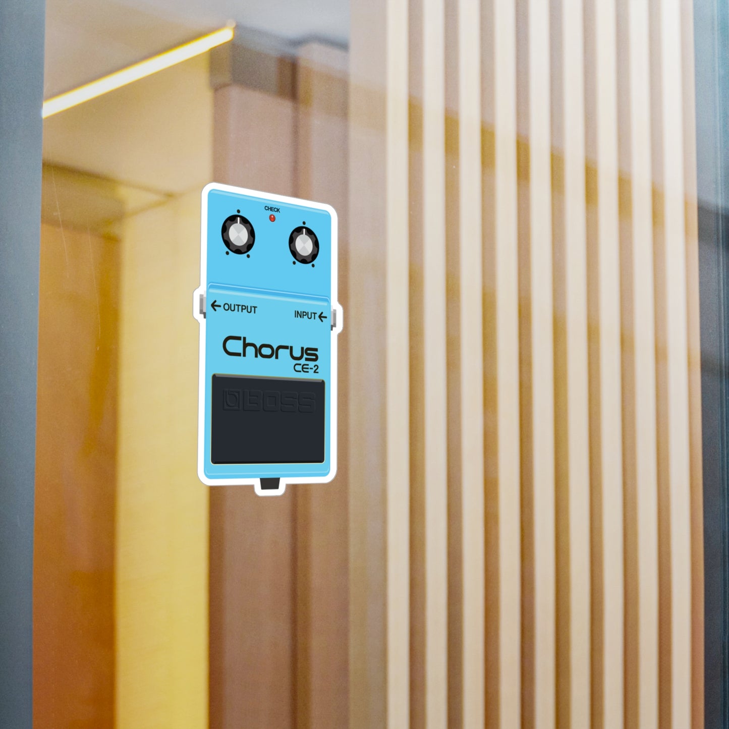 Chorus Guitar Pedal Vinyl Decal - Original Art - Collect Them All!