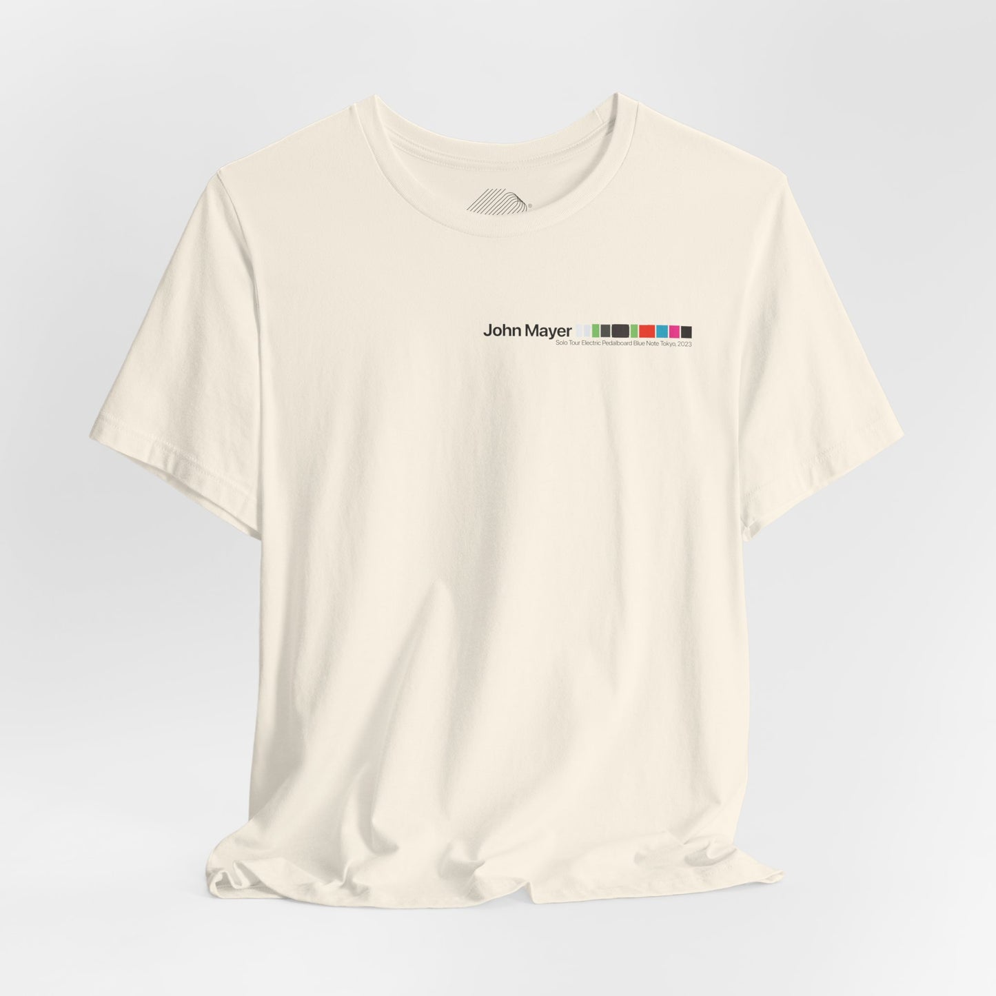John Mayer Guitar Pedalboard Signal Chain - Premium Jersey T-shirt with Original Design.