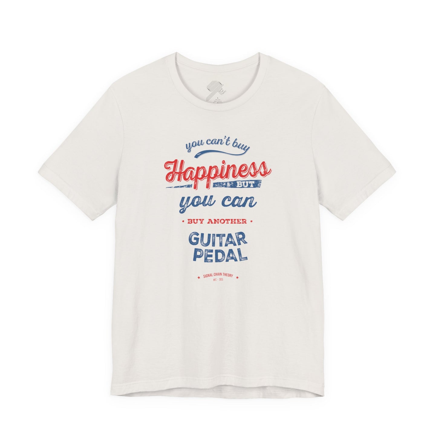 Vintage Guitar Pedal Happiness - Unisex Jersey Short Sleeve Tee Shirt