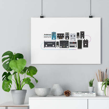 Anderson's Main Guitar Pedalboard — Original Giclée Art Print