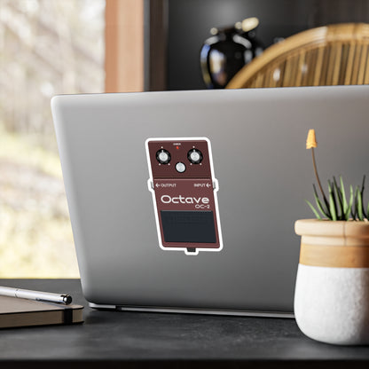 Octave Guitar Pedal Vinyl Decal - Original Art - Collect Them All!