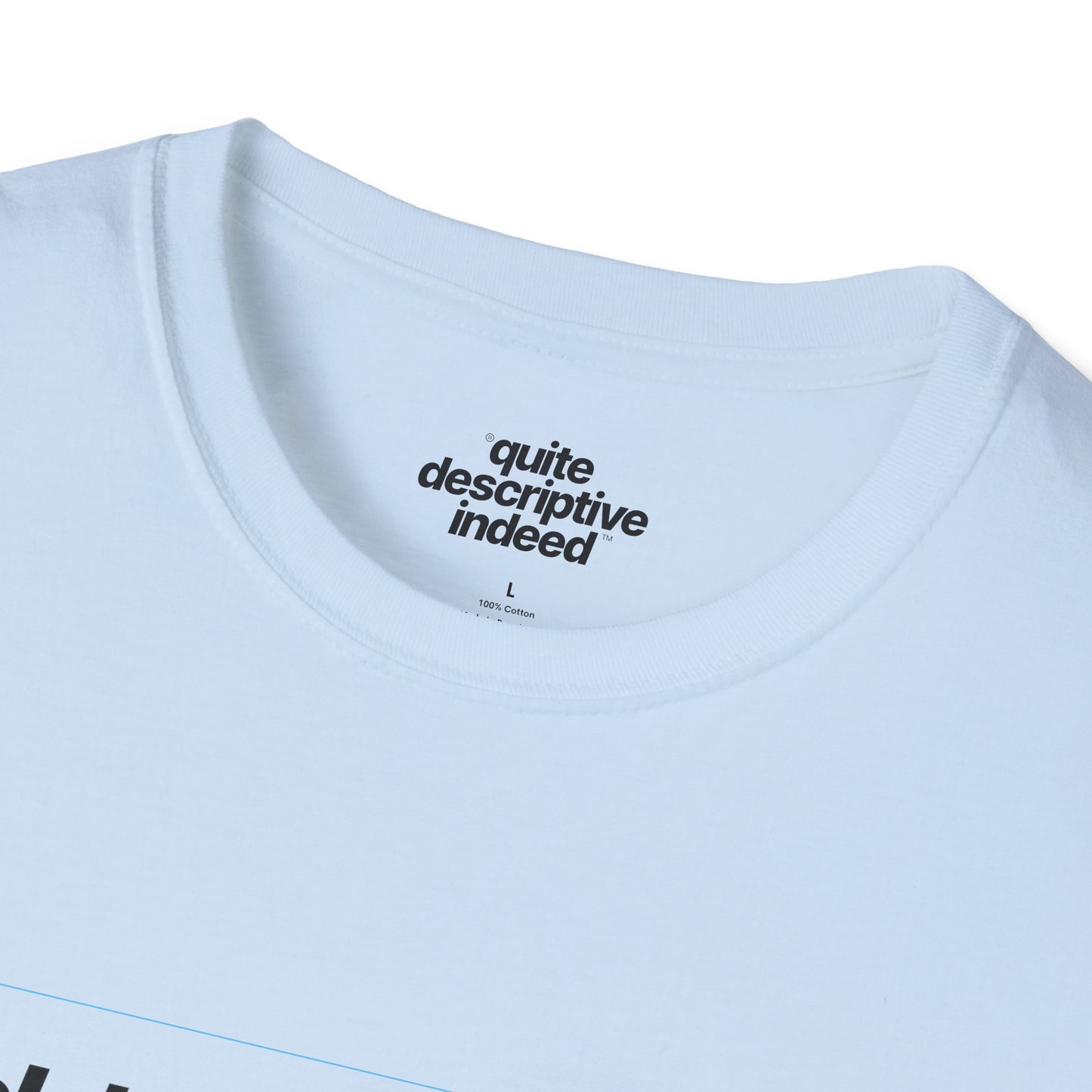 Quite Descriptive "Click Here to Add Text" Ironically Non-editable Mockup Typography Graphic Tee
