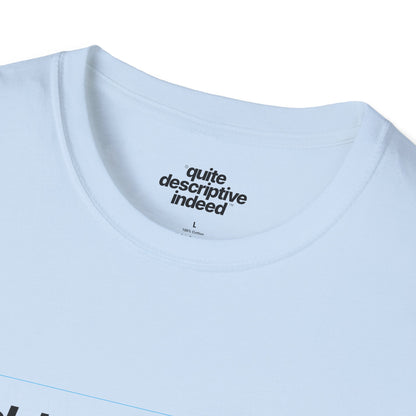 Quite Descriptive "Click Here to Add Text" Ironically Non-editable Mockup Typography Graphic Tee