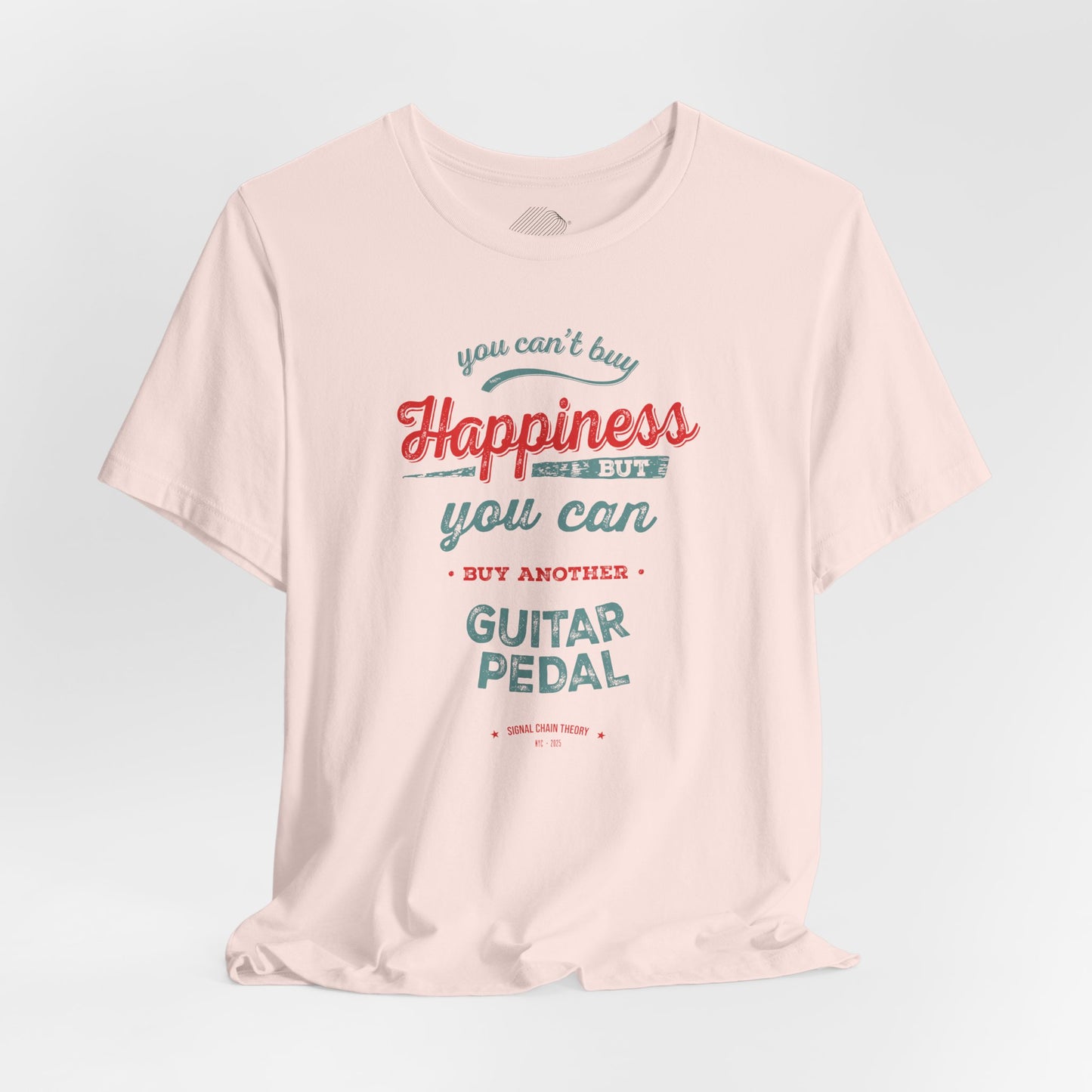 Vintage Guitar Pedal Happiness - Unisex Jersey Short Sleeve Tee Shirt