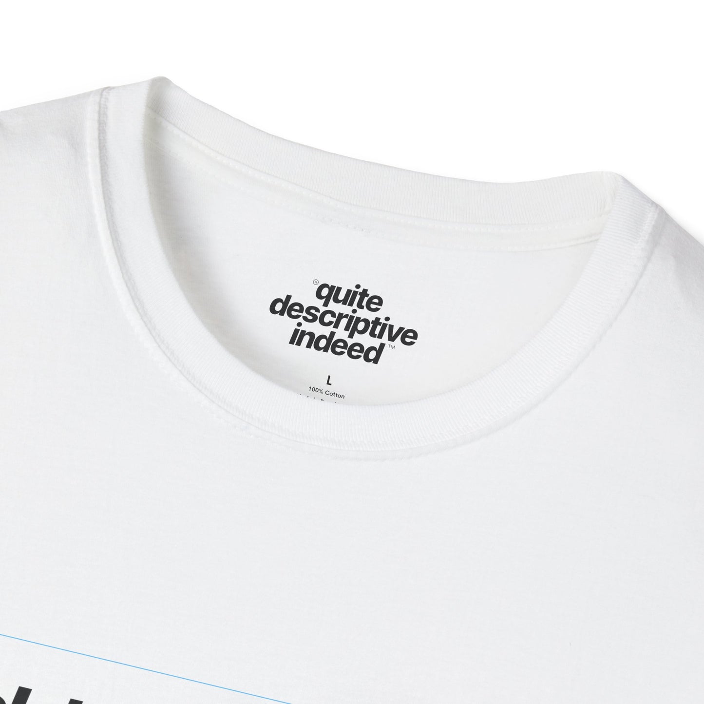 Quite Descriptive "Click Here to Add Text" Ironically Non-editable Mockup Typography Graphic Tee
