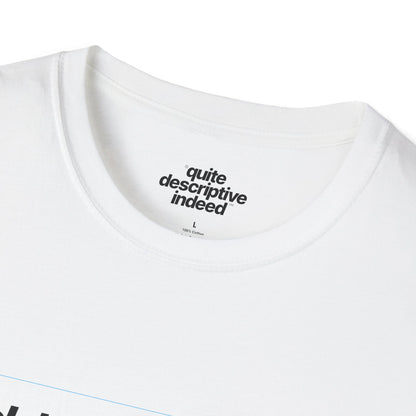 Quite Descriptive "Click Here to Add Text" Ironically Non-editable Mockup Typography Graphic Tee