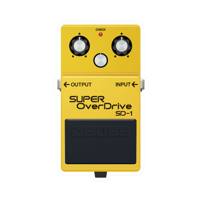 Super Overdrive Guitar Pedal Vinyl Decal - Original Art - Collect Them All!