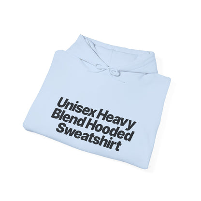 Quite Descriptive "Unisex Heavy Blend Hooded Sweatshirt" unisex heavy blend hooded sweatshirt. Simple Typography Casual Pullover.