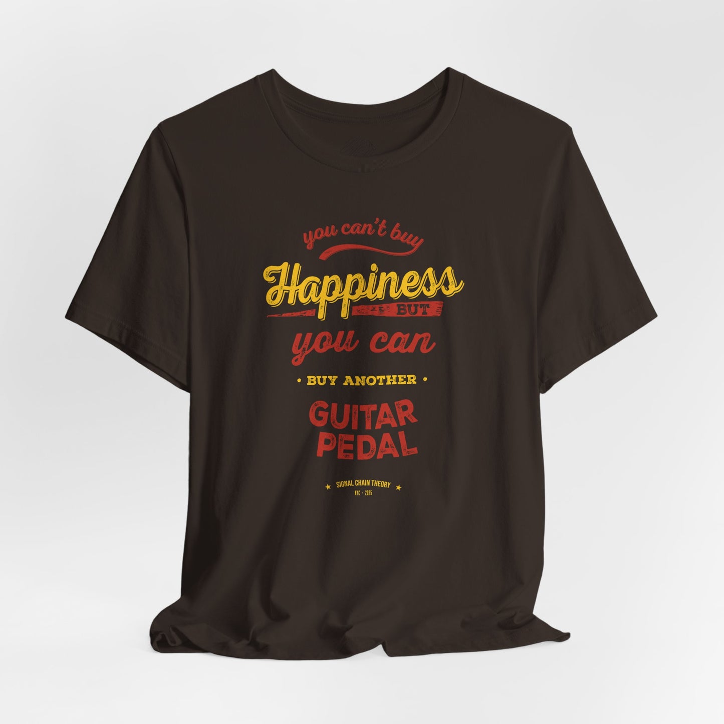Vintage Guitar Pedal Happiness - Unisex Jersey Short Sleeve Tee Shirt