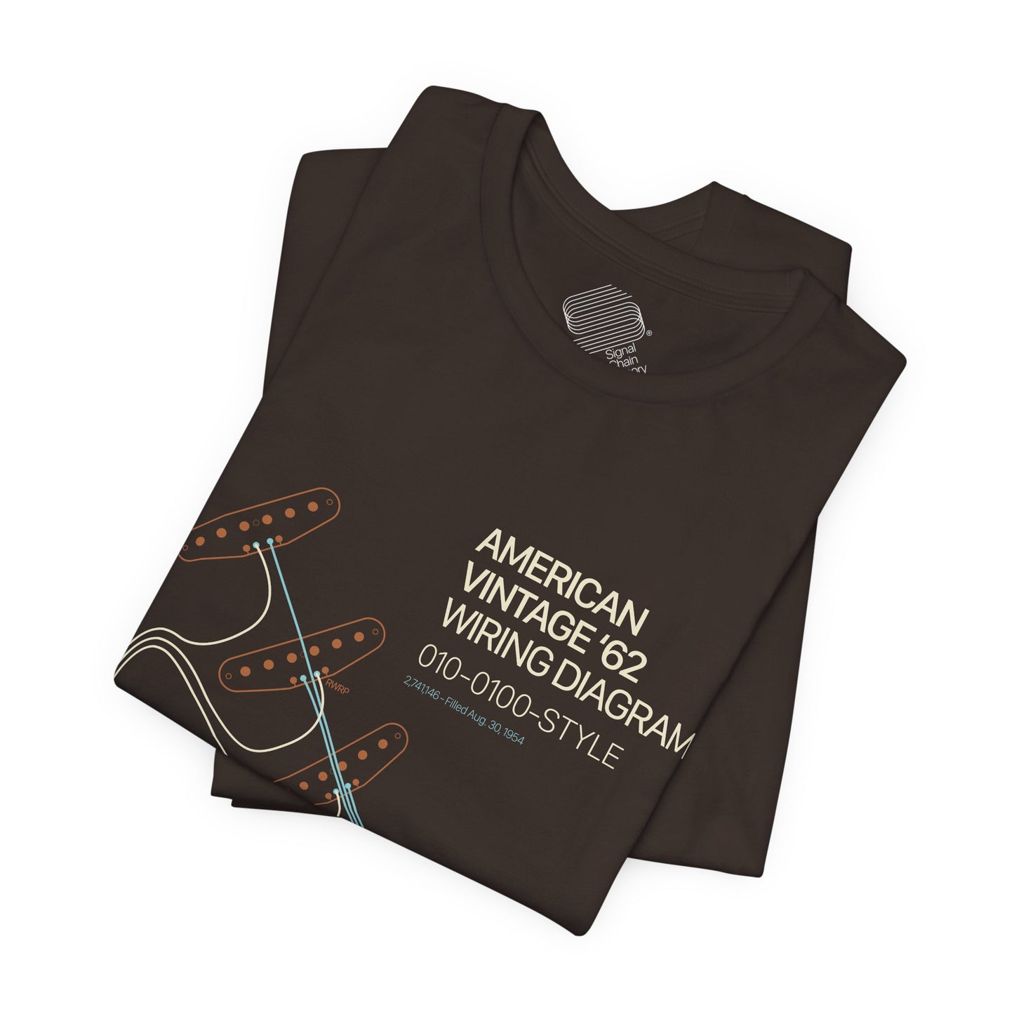 Vintage '62 Wiring Diagram Tee — Guitar Pickup Schematic Graphic T-Shirt