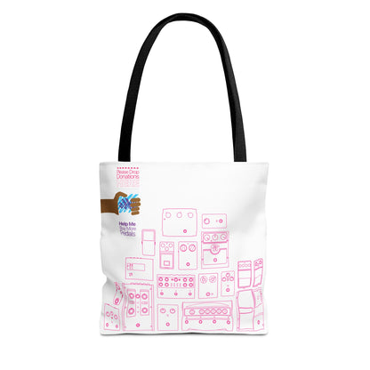 Guitar Pedal Tote Bag - Musical Themed, Perfect for Musicians and Players - Original Design by Signal Chain Theory (Greek Cup)