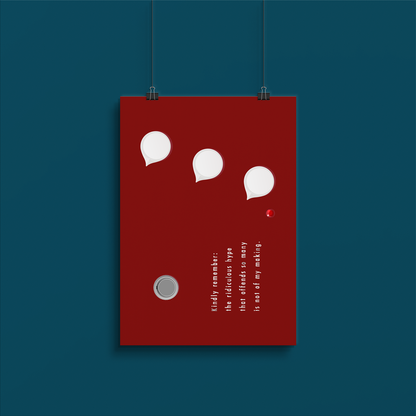 Limited Klon KTR "Flipped" Edition - Original Minimalist Giclée Art Print