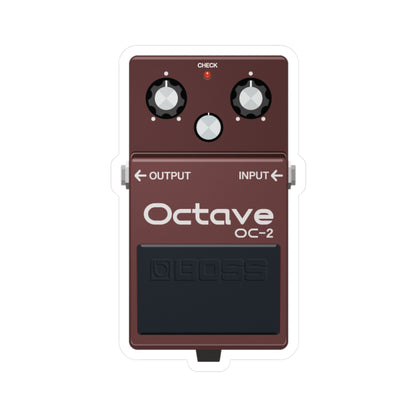 Octave Guitar Pedal Vinyl Decal - Original Art - Collect Them All!